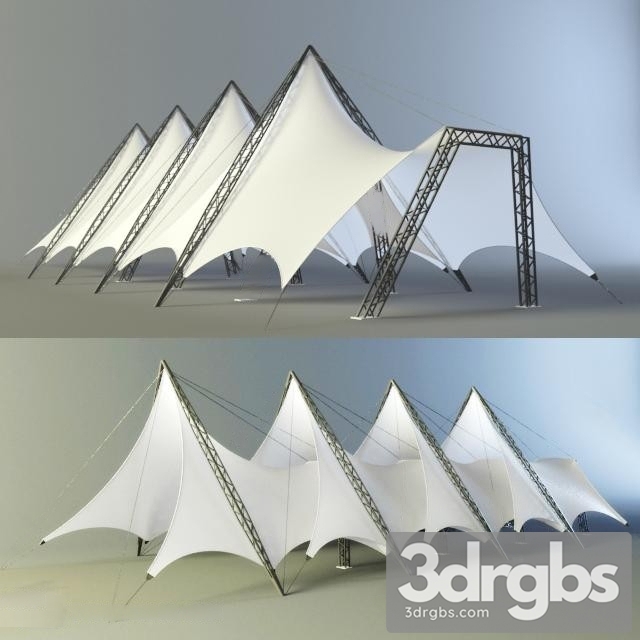 Membran Tent Outdoor 2 3dsmax Download - thumbnail 1