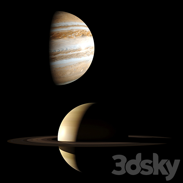 Model of the solar system. 3DSMax File - thumbnail 4