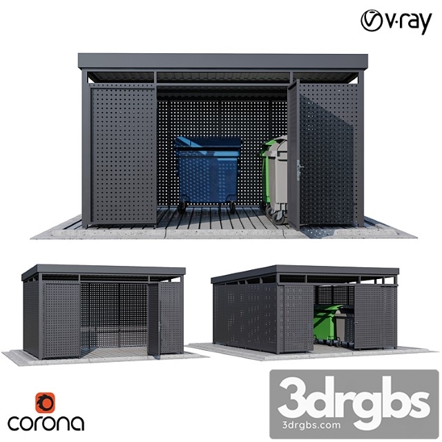 Modular boxes set2 3dsmax Download - thumbnail 1