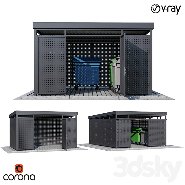 Modular boxes SET2 3DSMax File - thumbnail 1