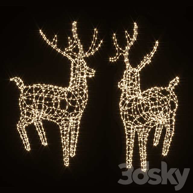 New Year deer 3DSMax File - thumbnail 5