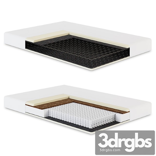 Orthopedic Mattress in A Section 3dsmax Download - thumbnail 1