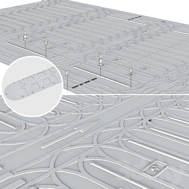 Outdoor car park 3DSMax File - thumbnail 4