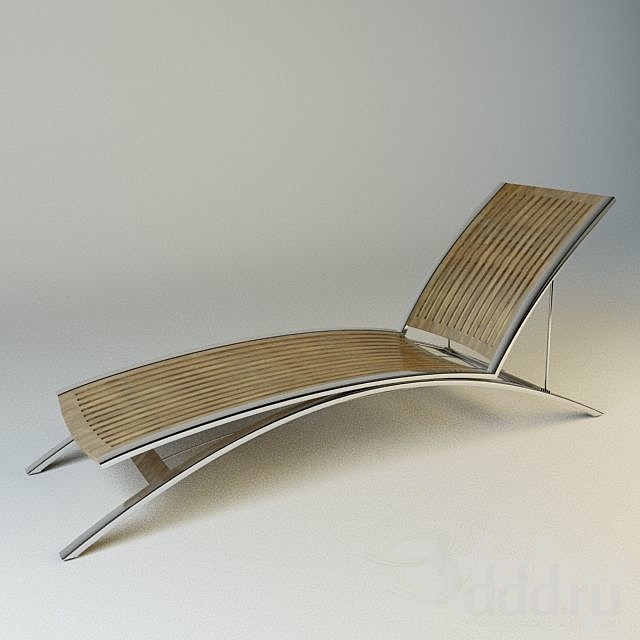 Outdoor lounge chair 3ds Max - thumbnail 1