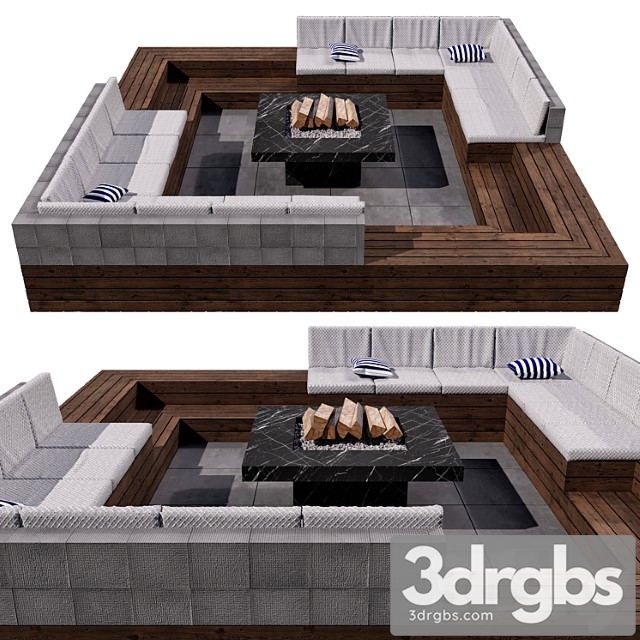 Outdoor sitting area no2 3dsmax Download - thumbnail 1