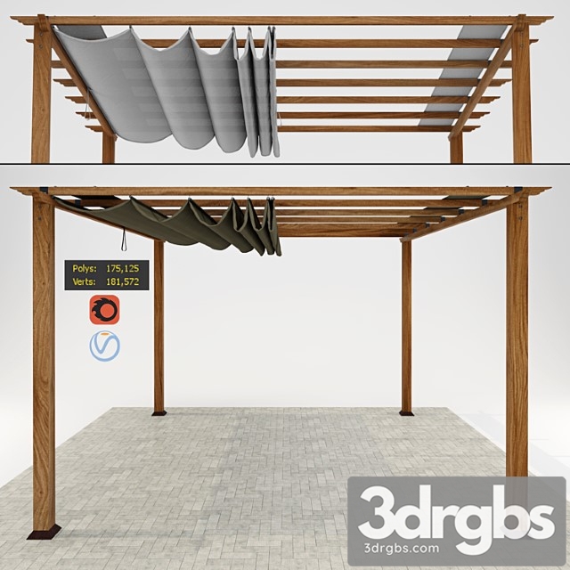 Paragon Florence Pergola 4 3dsmax Download - thumbnail 1