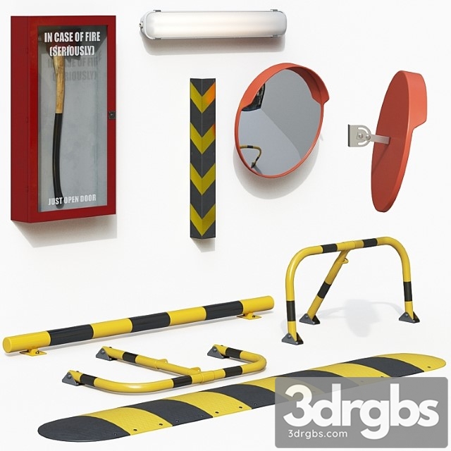 Parking Equipment Set 3dsmax Download - thumbnail 1