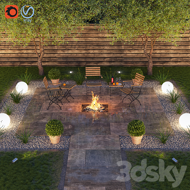 Patio 3DSMax File - thumbnail 1