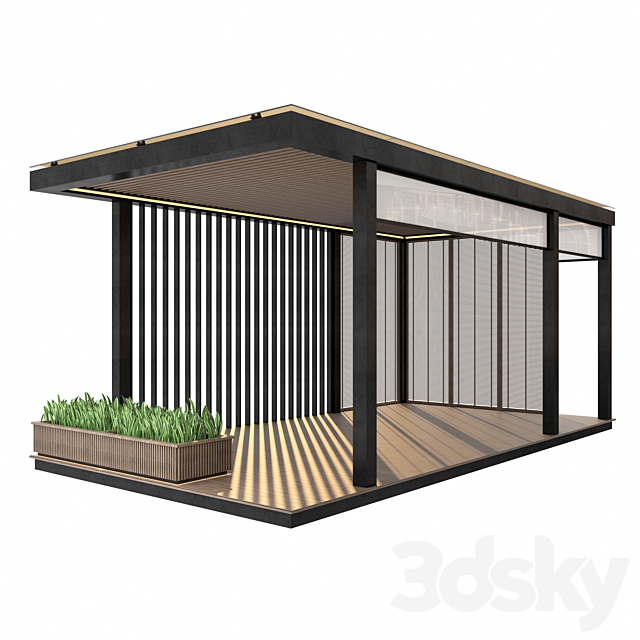 Pergola 12 3ds Max - thumbnail 1