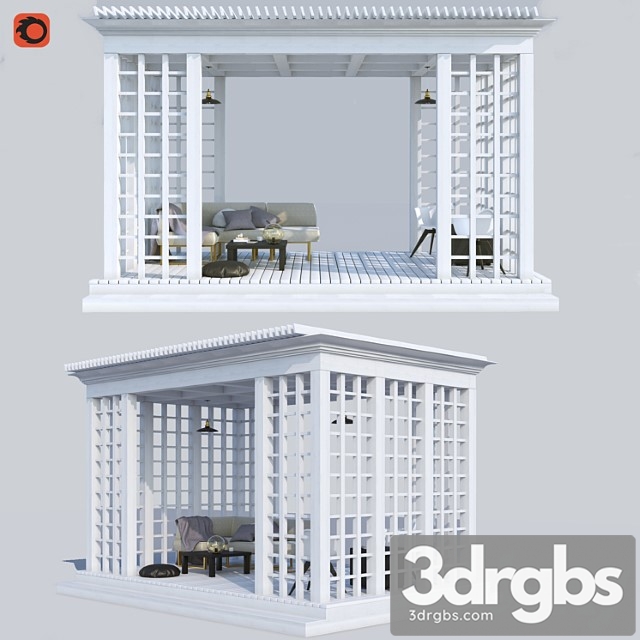 Pergola 3dsmax Download - thumbnail 1