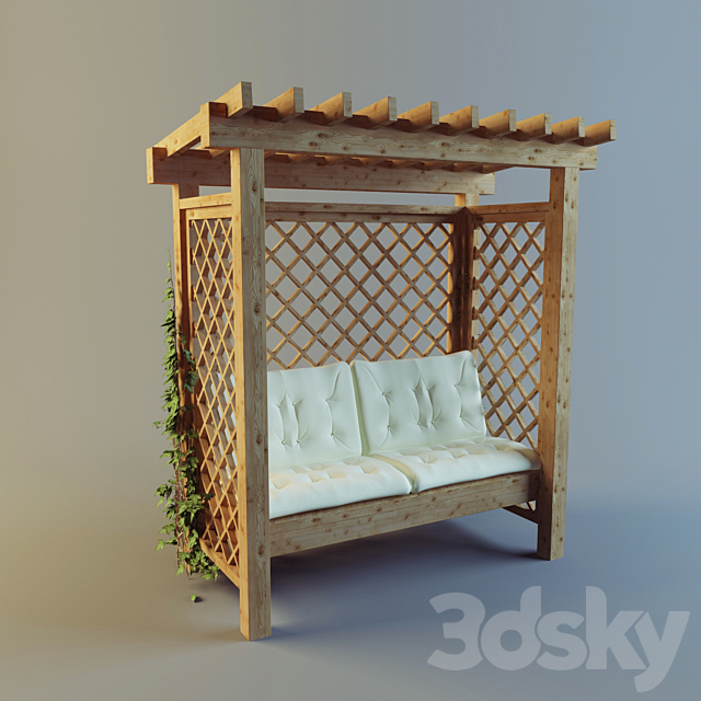 Pergola 3DSMax File - thumbnail 1