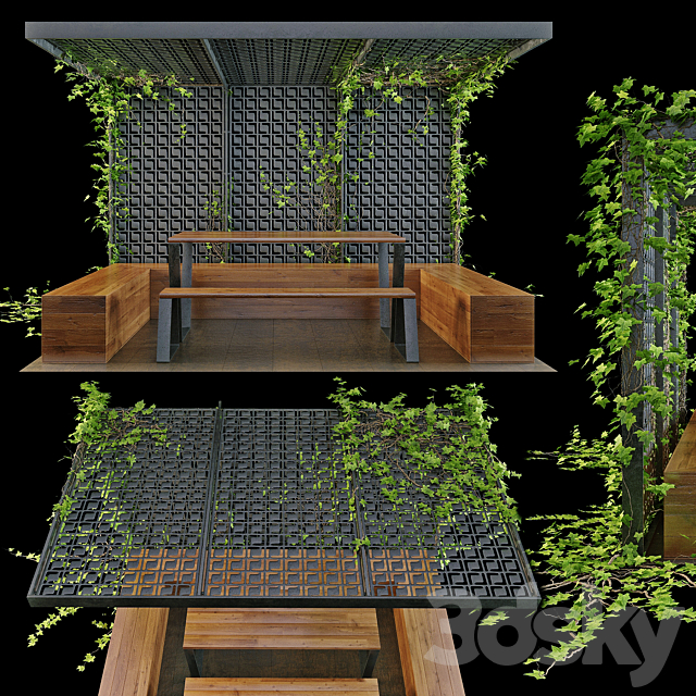 Pergola_plusch 3DSMax File - thumbnail 1