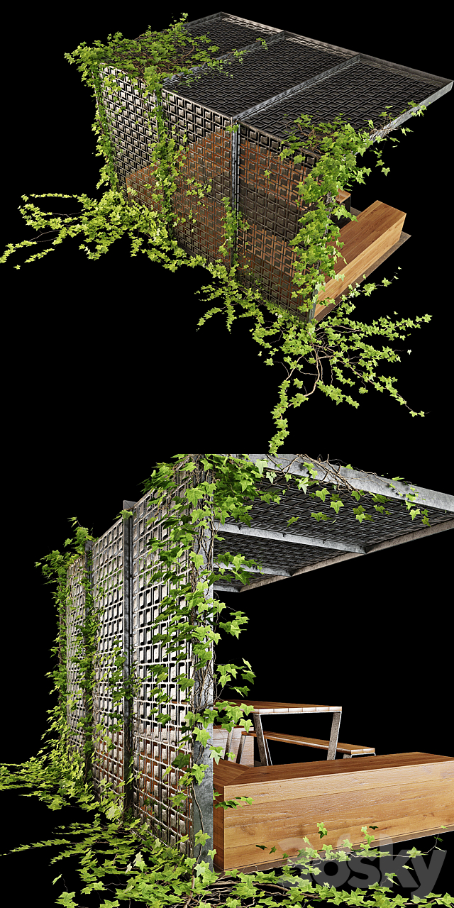 Pergola_plusch 3DSMax File - thumbnail 2