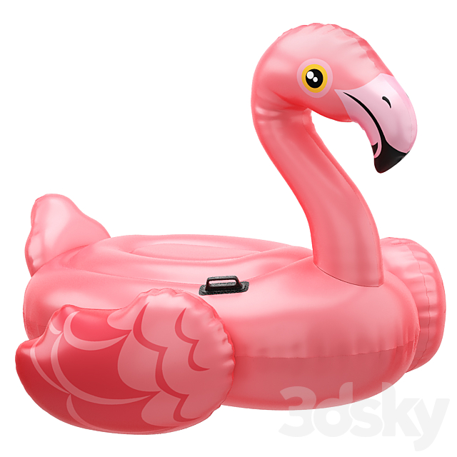 pink Intex mega flamingo Inflatable Island 3ds Max - thumbnail 1