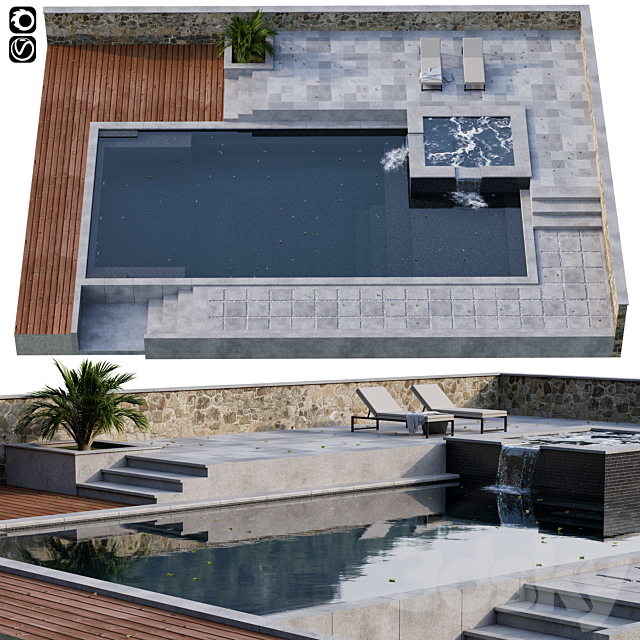 Pool 11 3DSMax File - thumbnail 1