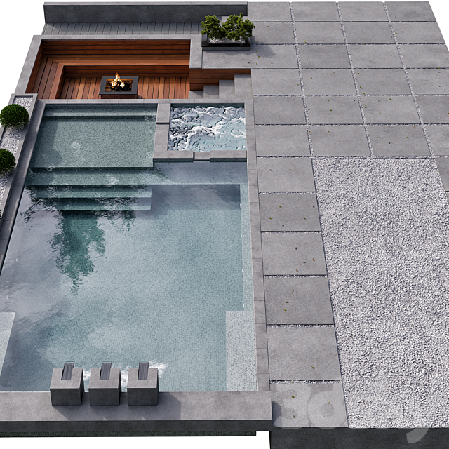 Pool 15 3DSMax File - thumbnail 3