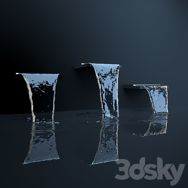 Pool Falls (waterfall) 3DSMax File - thumbnail 1