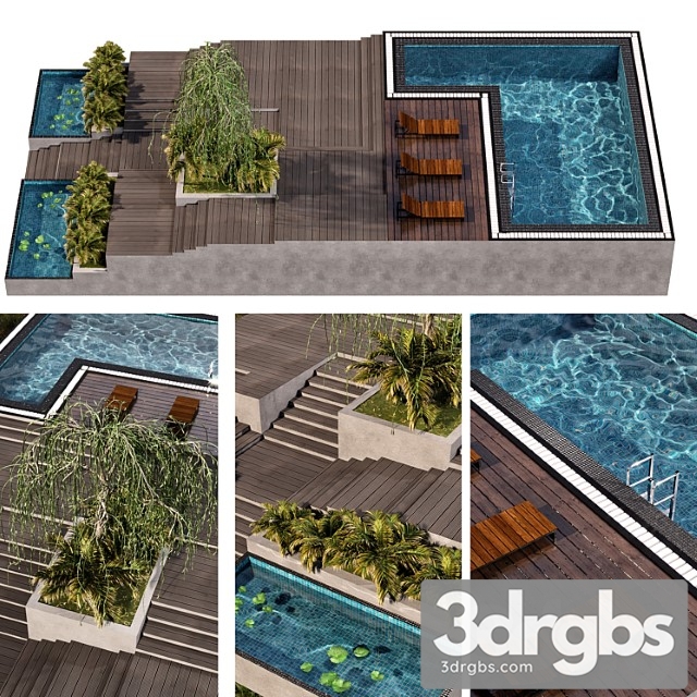 Pool No30 Landscape 1 3dsmax Download - thumbnail 1