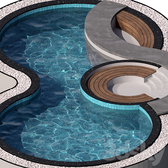 POOL NO73 3ds Max - thumbnail 3