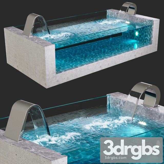 Pool Waterfalls 3dsmax Download - thumbnail 1