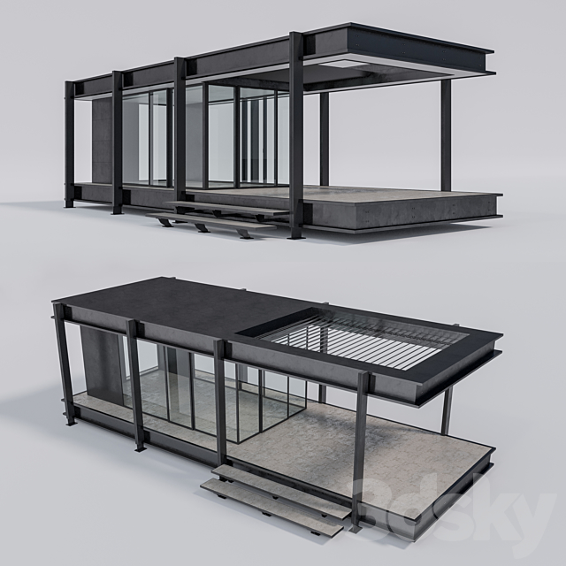 Pratic brera b pergolas 3DSMax File - thumbnail 1