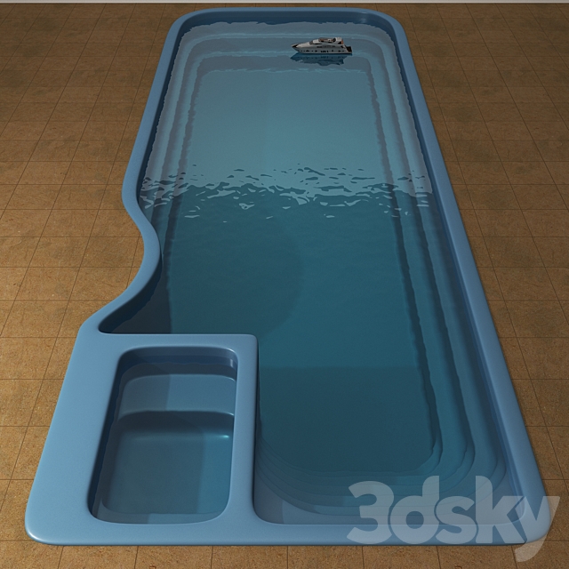 Prime pool-spa 3ds Max - thumbnail 2