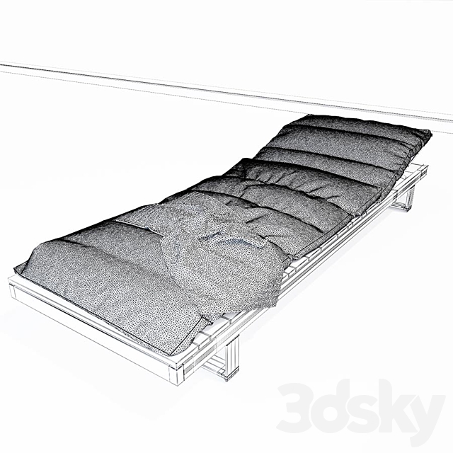 Pure Viteo Outdoor Chaise 3DSMax File - thumbnail 3