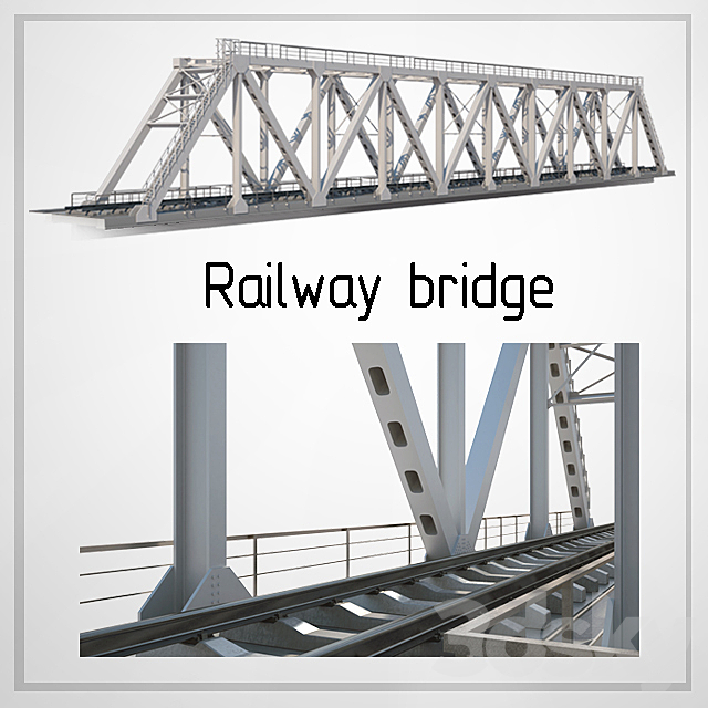 railroad bridge 3DSMax File - thumbnail 1