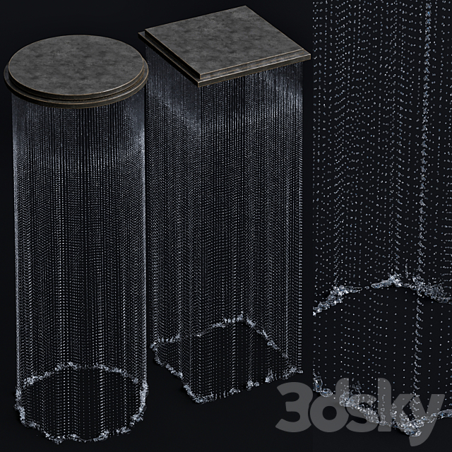 Rain curtain waterfall 14 3DSMax File - thumbnail 2