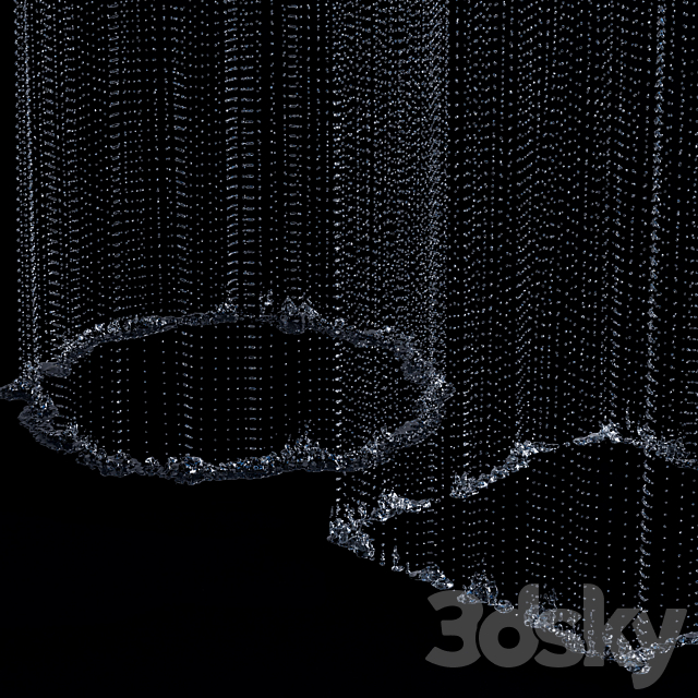 Rain curtain waterfall 14 3DSMax File - thumbnail 5