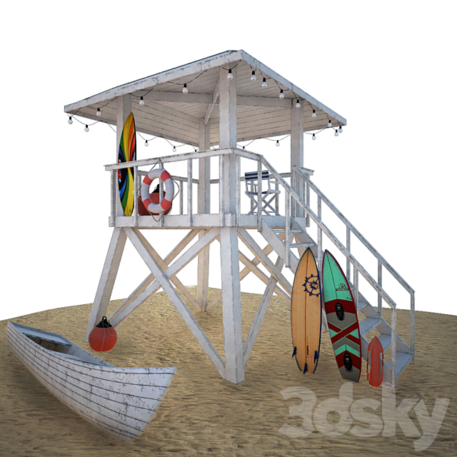 Rescue tower 3DSMax File - thumbnail 1