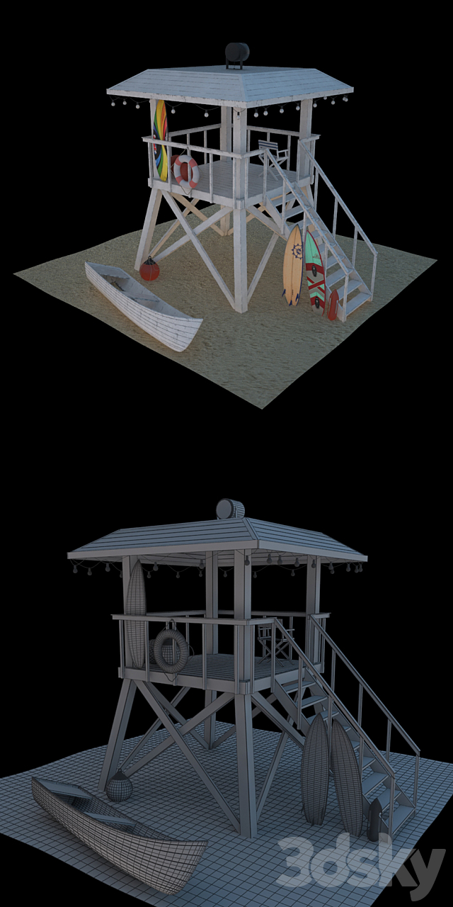 Rescue tower 3DSMax File - thumbnail 2