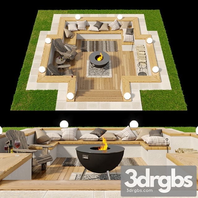 Rest area 1 3dsmax Download - thumbnail 1