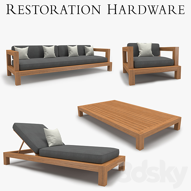 Restoration Hardware – Cordoba Collection 3DSMax File - thumbnail 1