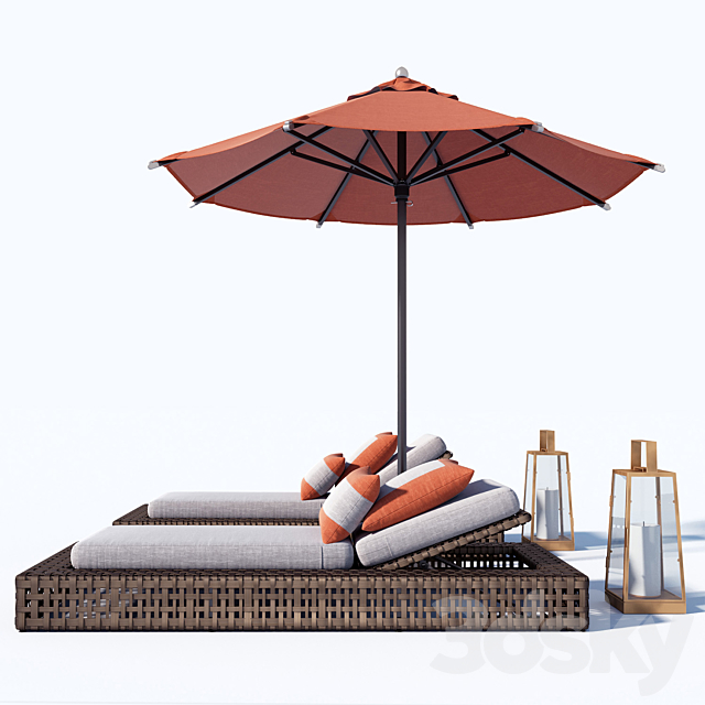 Restoration Hardware outdoor set 3DSMax File - thumbnail 2