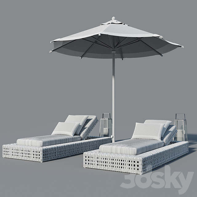 Restoration Hardware outdoor set 3DSMax File - thumbnail 3