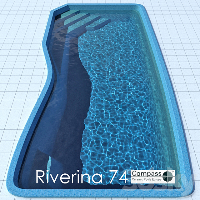 Riverina 74 pool 3DSMax File - thumbnail 1