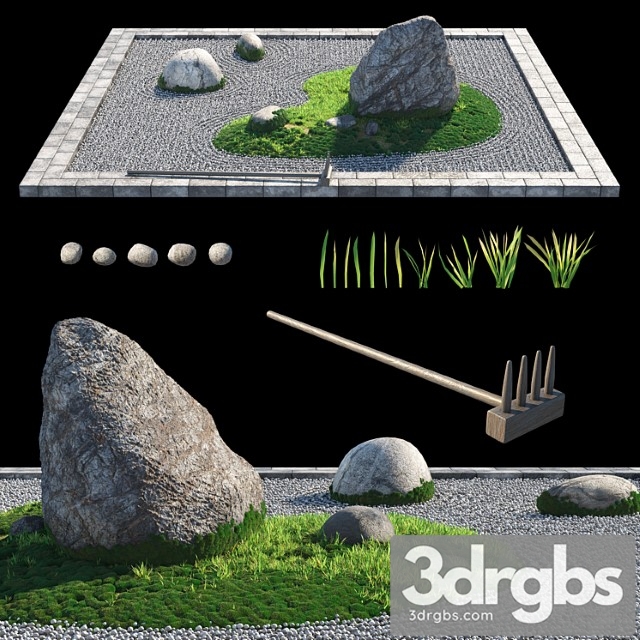 Rock Garden 2 3dsmax Download - thumbnail 1