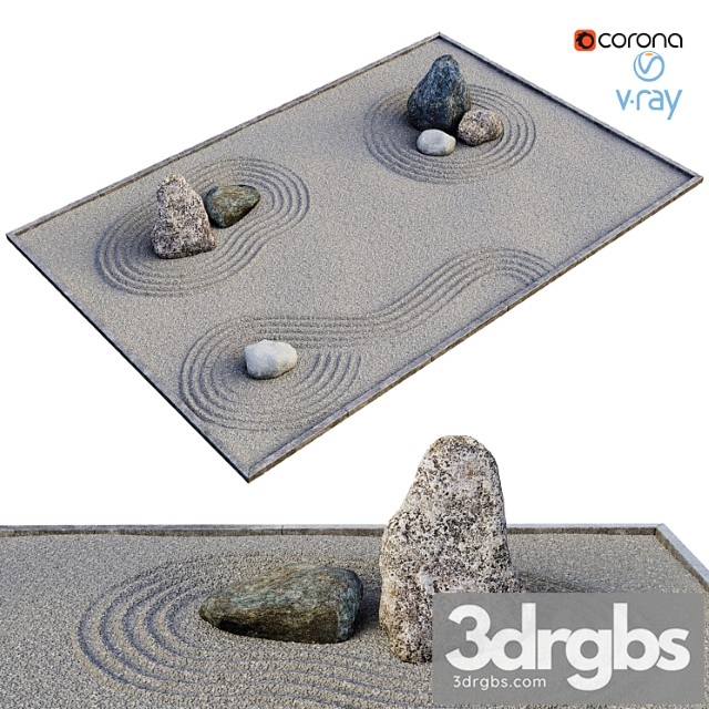 Rock garden 3dsmax Download - thumbnail 1