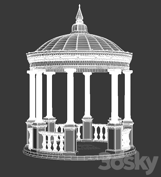 rotonda classic 3DSMax File - thumbnail 2