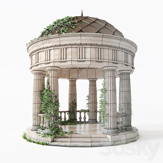 Rotunda classical (antique) V2 3ds Max - thumbnail 2