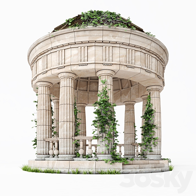 Rotunda classical (antique) V2 3ds Max - thumbnail 3