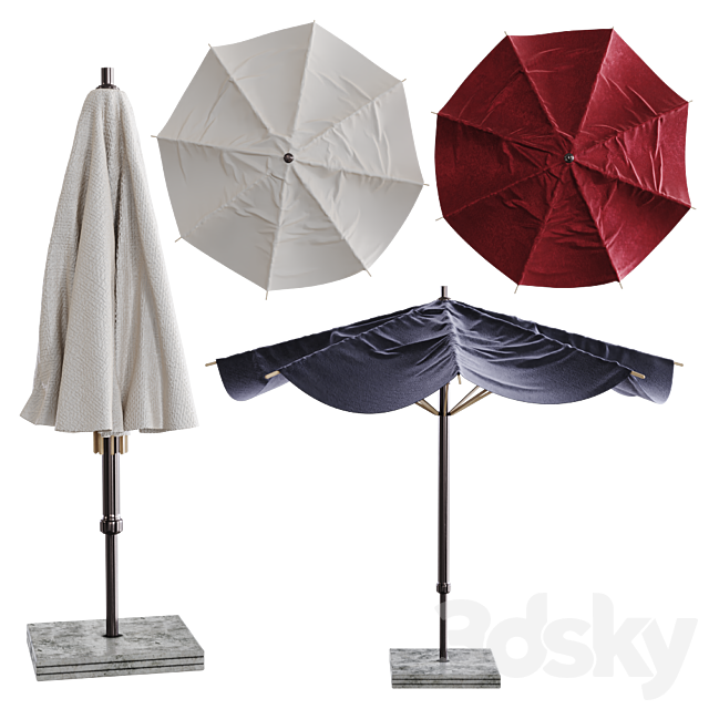 Royal Botania SHA Outdoor Umbrella 3DSMax File - thumbnail 1