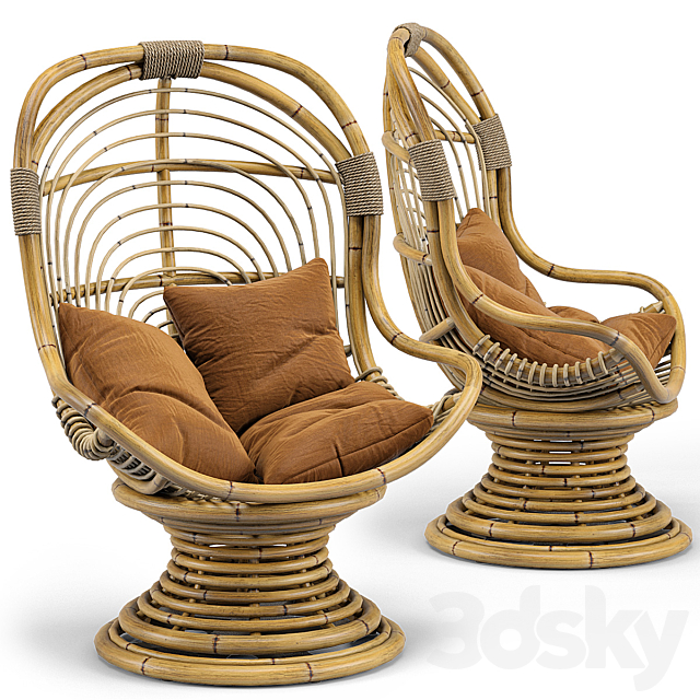 Selamat San Blas Chair. Hanging Chair 3DSMax File - thumbnail 2