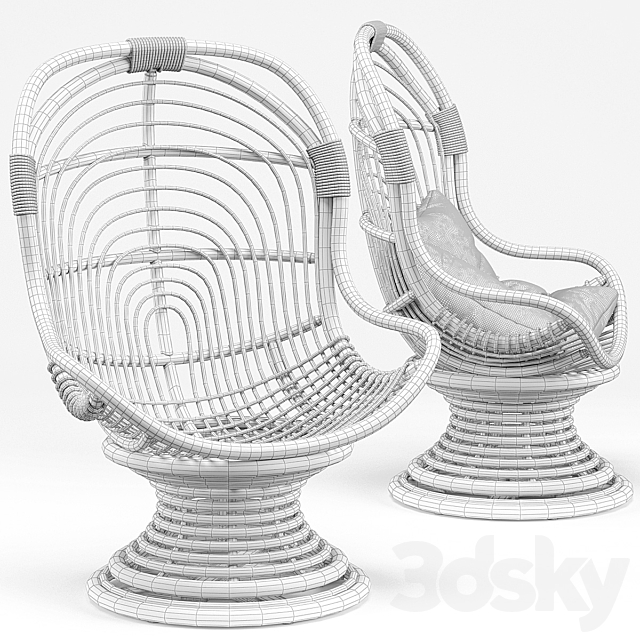 Selamat San Blas Chair. Hanging Chair 3DSMax File - thumbnail 5