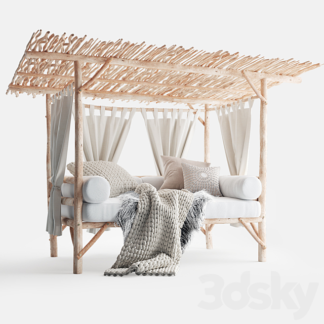 Serengeti daybed 3ds Max - thumbnail 1