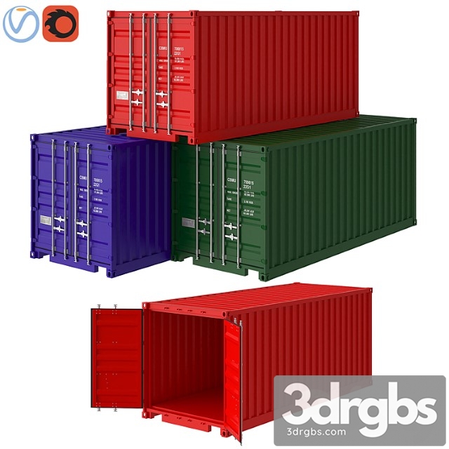 Shipping Container 3dsmax Download - thumbnail 1