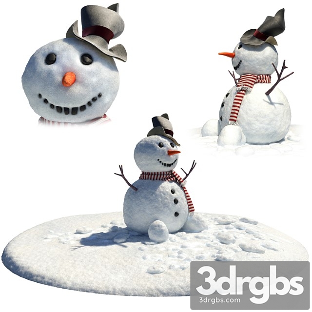 Snowman 3dsmax Download - thumbnail 1