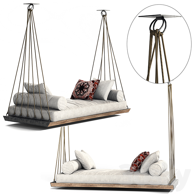 sofa on the ropes 3DSMax File - thumbnail 1