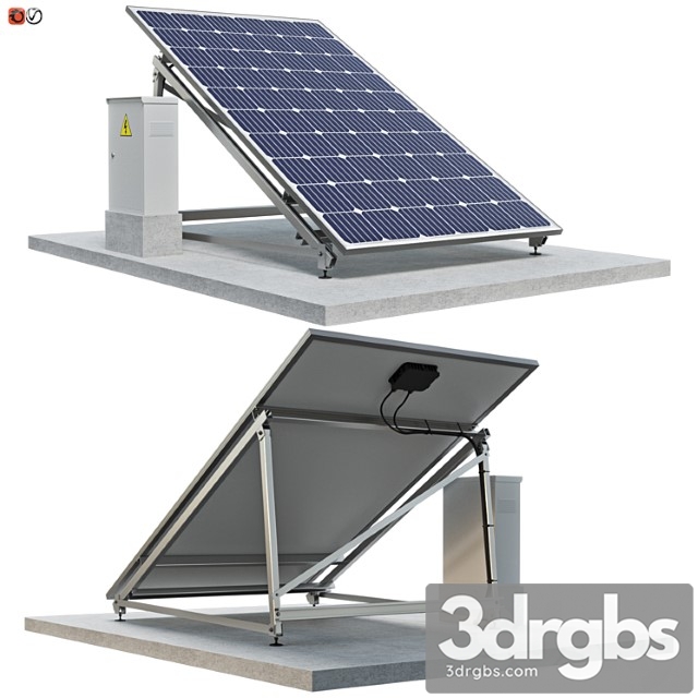 Solar panel 01 3dsmax Download - thumbnail 1